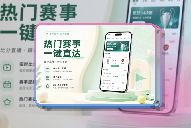 MK体育 App亮点，赛事入口更有层次 页面展示